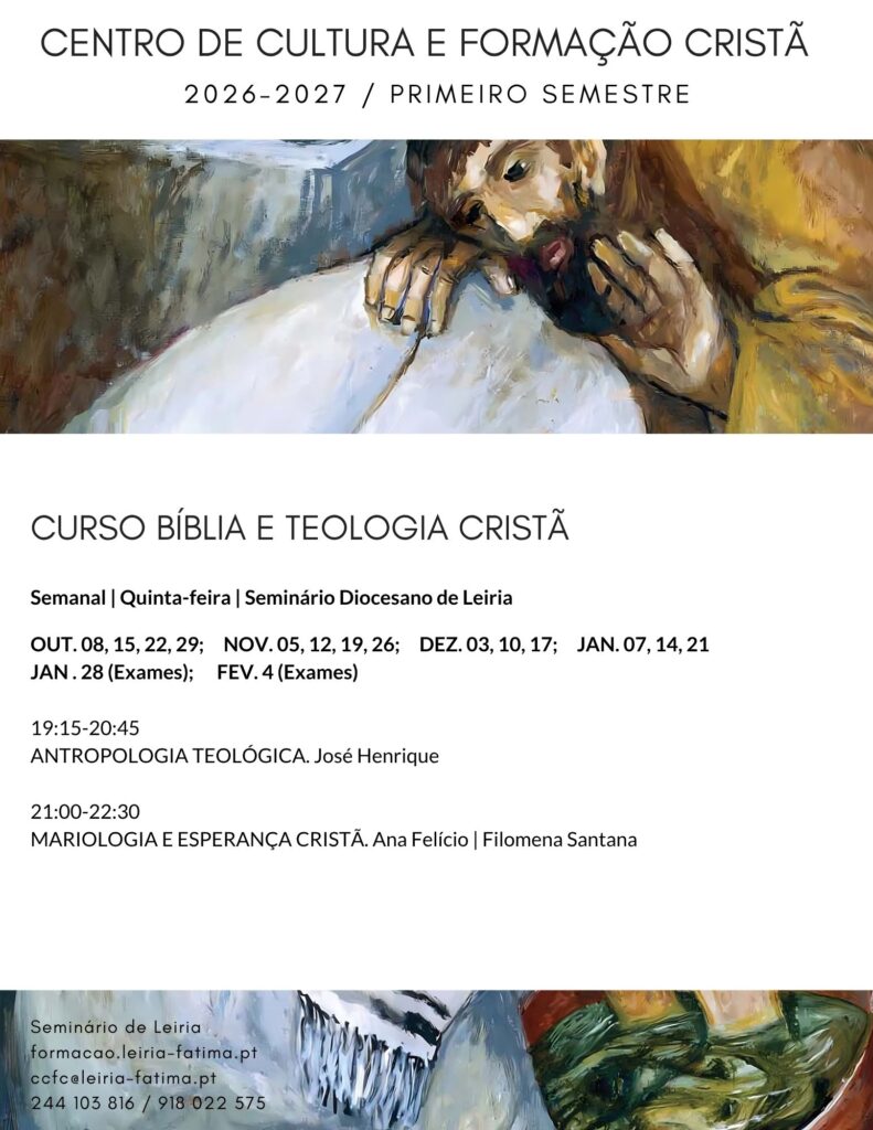 Curso Bíblia e Teologia – Propostas de Formação para o I semestre 2026-27